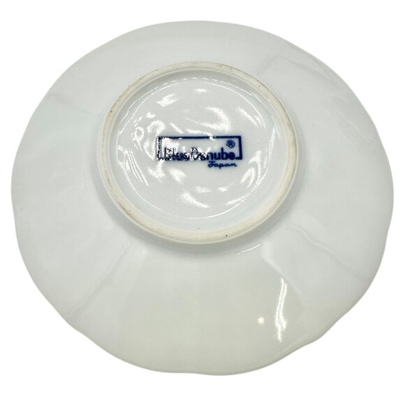 Blue Danube Japan Porcelain Demitasse Cups w Saucers Set Of 6 Blue White Floral - Picture 4 of 7